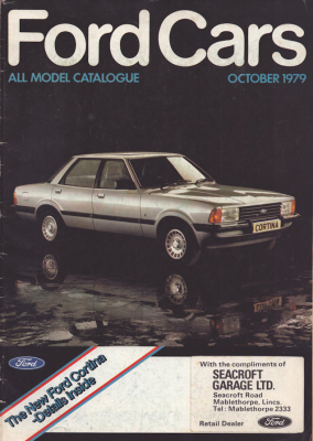 Ford Cars All model catalogue October 1979