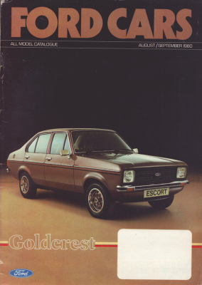Ford Cars All model catalogue August/September 1980