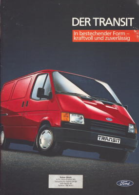 Ford Transit Prospekt 7.1986