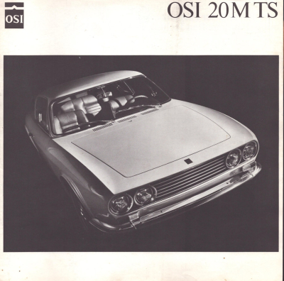 (Ford) OSI 20 M TS Prospekt ca. 1967