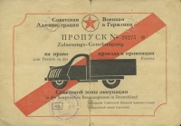 Framo registration permit 1945-1949