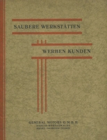 General Motors Saubere Werkstätten werben Kunden brochure 1928