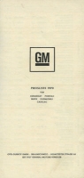 General Motors Preisliste 1970