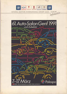 General Motors Pressemappe Genf 1991 für 1992