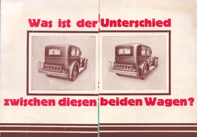 Glanzerol Wagenpflege Prospekt 1930er Jahre