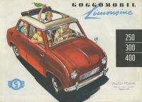 Glas Goggomobil Limousine 250 300 400 brochure 1961