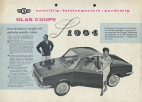 Glas 1004 Coupe brochure 9.1961
