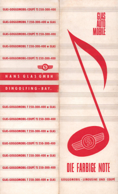 Glas Goggomobil Farben 1963