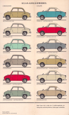 Preview: Glas Goggomobil Farben 1963