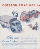 Preview: Gutbrod Superior 700 Kombi + Atlas 1000 Prospekt 8.1952