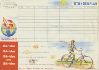 Göricke Stundenplan 1960er Jahre