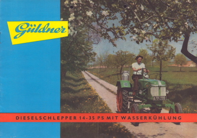 Güldner Diesel Schlepper Programm 14-35 PS  ca. 1954