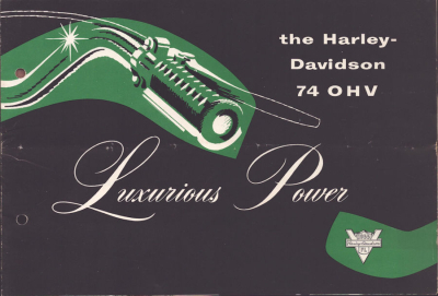 Harley-Davidson 74 OHV Prospekt 1955