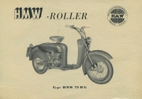 HMW Roller Type 75 RG Prospekt 1950er Jahre