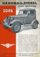 Hanomag 20 HP Klein-Zugwagen brochure 1938