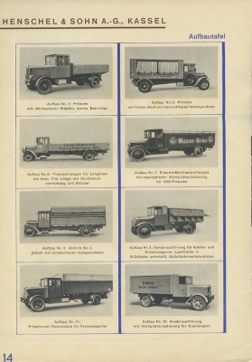 Henschel Lkw Programm 10.1929