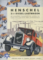 Henschel 2,5 to Diesel-Lkw Typ 2501 Prospekt 1935