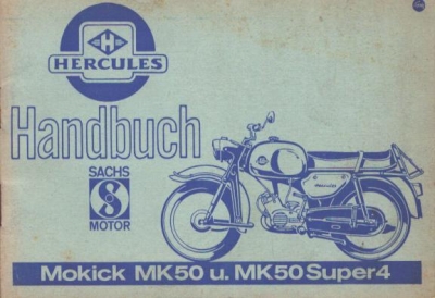 Hercules MK 50 / MK 50 Super 4 Bedienungsanleitung 1960er Jahre