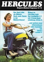 Hercules Moped & Mokick Programm 1972/1973 oder 1973