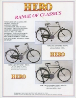 Hero / India bicycle brochure ca. 1990