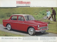 Hillman Minx 1600 de Luxe Serie V Prospekt 1960er Jahre