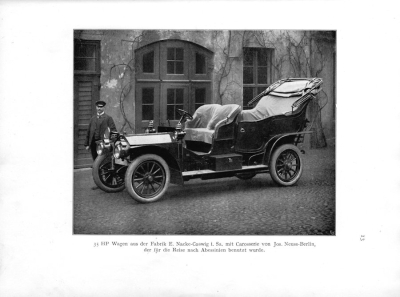 Preview: Arnold Holtz Mit Nacke-Motorwagen zu Kaiser Menelik 1908