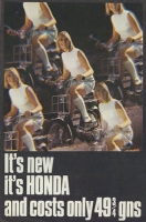 Honda P 50 Cycle Motor Boom brochure ca. 1967