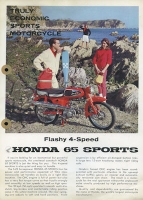 Honda S 65 brochure 1968