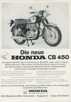 Honda CB 450 Prospekt ca. 1969