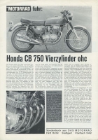 Honda CB 750 Test 1969