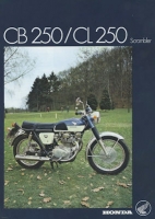 Honda CB 250 / CL 250 brochure ca. 1970