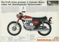 Honda CB 175 Super Sports brochure ca. 1971