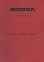 Honda CB 125 B 6 Partlist 1972