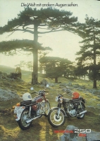 Honda CB 250 disc brochure ca. 1972