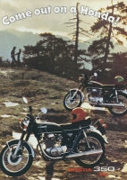 Honda CB 350 disc brochure ca. 1972