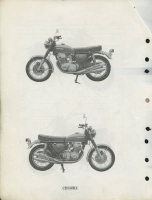 Honda CB 750 K 1 + 2 Partlist ca. 1972