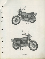 Preview: Honda CB 750 K 1 + 2 Ersatzteilliste ca. 1972