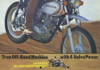 Honda XL 250 brochure ca. 1973