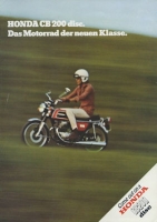 Honda CB 200 disc brochure ca. 1976