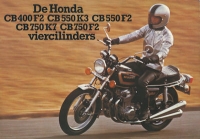 Honda CB400F2 CB550K3 CB550F2 CB750K7 CB750F2 Prospekt ca. 1976