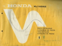 Honda XL 185 SZ Partlist 1978