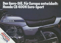 Honda CB 400 N brochure ca. 1978