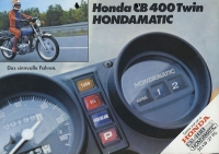 Honda CB 400 Twin Hondamatic brochure ca. 1978