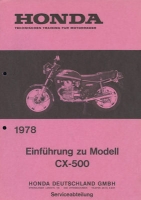 Honda CX 500 Introduction to the model 1978