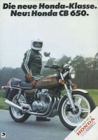 Honda CB 650 brochure ca. 1978