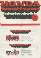 Honda pricelist 28.12.1978