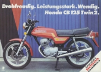 Honda CB 125 Twin 2 brochure ca. 1979