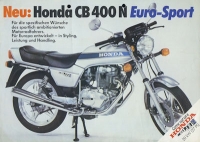 Honda CB 400 N Euro Sport Prospekt ca. 1979