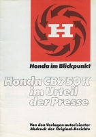 Honda CB 750 K brochure 1979