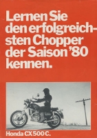Honda CX 500 C Chopper Prospekt 1980